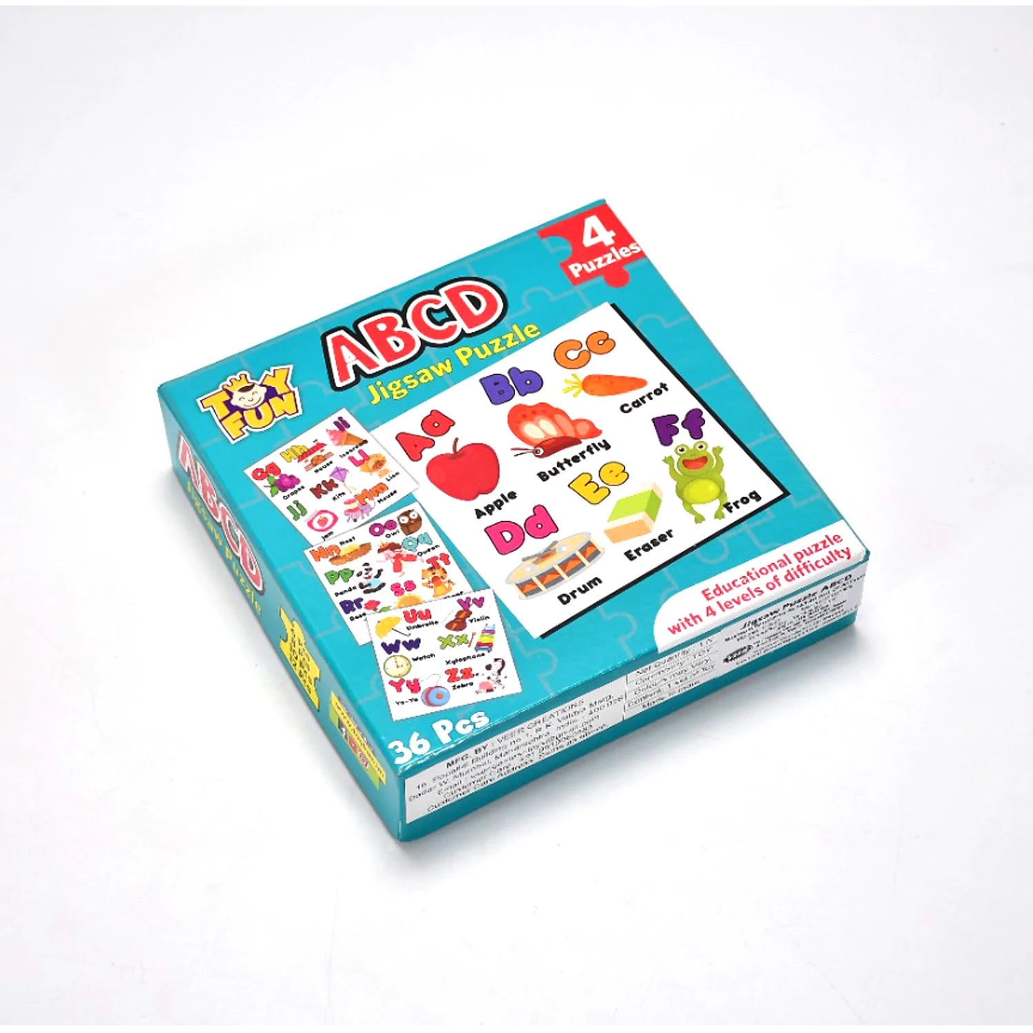 4052 Learning Abcd JigaSaw Toy Puzzle For Children (4 Puzzles Pack) DeoDap 4052 Learning Abcd JigaSaw Toy Puzzle For Children (4 Puzzles Pack) DeoDap